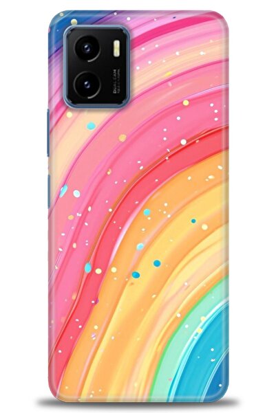 Rulet Aksesuar Vivo Y15S Compatible Hd Printed Silicone Case + Ceramic Screen...