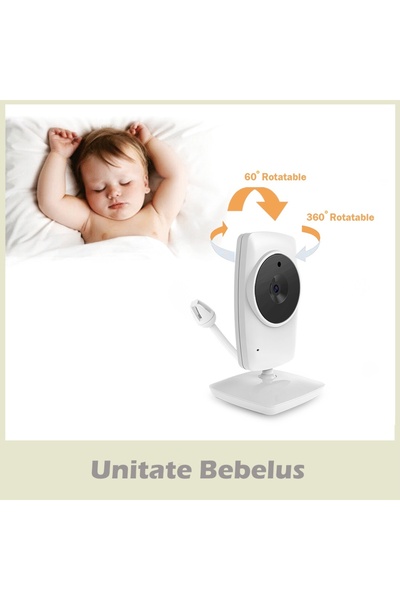 LikeSmart Baby Monitor BabyOne 3.2" LCD, NightVision, EcoMode, Bidirectional Sound, AI Temperature,