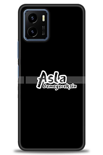 Rulet Aksesuar جراب سيليكون متوافق مع هاتف Vivo Y15S HD مطبوع + واقي شاشة سير...