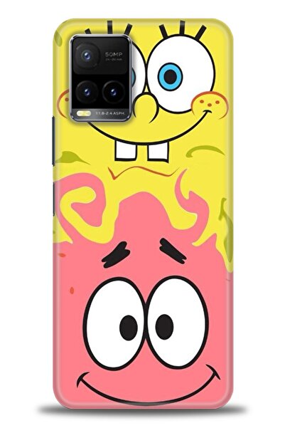 Rulet Aksesuar جراب سيليكون متوافق مع هاتف Vivo Y32 HD مطبوع + واقي شاشة سيرا...