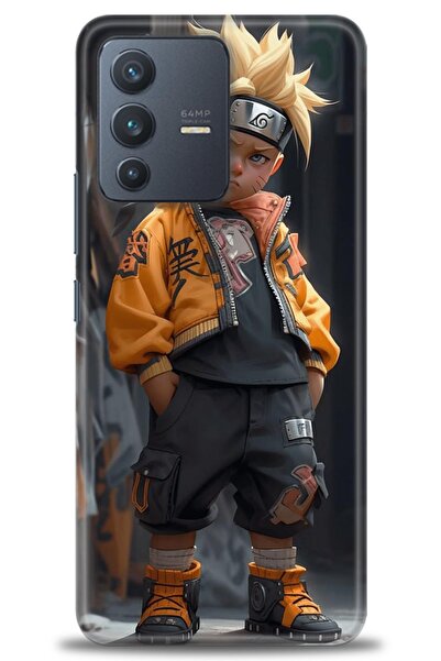 Rulet Aksesuar Vivo V23 5g Compatible Hd Printed Silicone Case + Ceramic Scre...