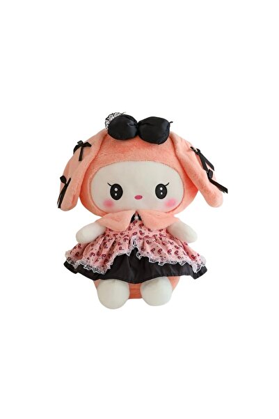 OEM Păpușa Plus, Kuromi din seria Hello Kitty Sanrio, roz, 38 cm
