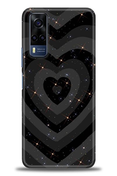 Rulet Aksesuar جراب سيليكون متوافق مع هاتف Vivo Y51 HD مطبوع + واقي شاشة سيرا...