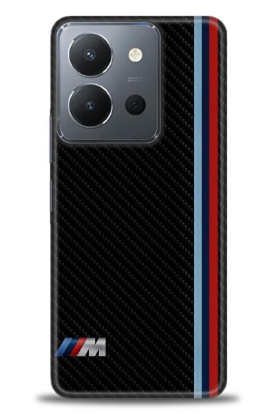 Rulet Aksesuar غطاء سيليكون متوافق مع هاتف Vivo Y36 HD مطبوع + واقي شاشة سيرا...