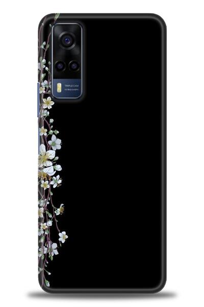 Rulet Aksesuar جراب سيليكون متوافق مع هاتف Vivo Y51 HD مطبوع + واقي شاشة سيرا...