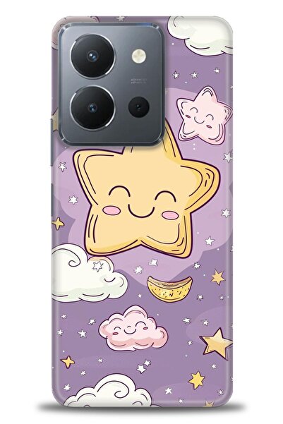 Rulet Aksesuar Vivo Y36 Compatible Hd Printed Silicone Case + Ceramic Screen ...