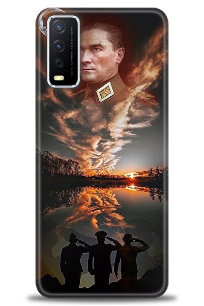 Rulet Aksesuar Vivo Y20S Compatible Hd Printed Silicone Case + Ceramic Screen...