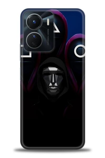 Rulet Aksesuar جراب سيليكون متوافق مع هاتف Vivo Y16 HD مطبوع + واقي شاشة سيرا...