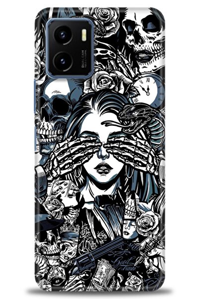 Rulet Aksesuar Vivo Y15S Compatible Hd Printed Silicone Case + Ceramic Screen...