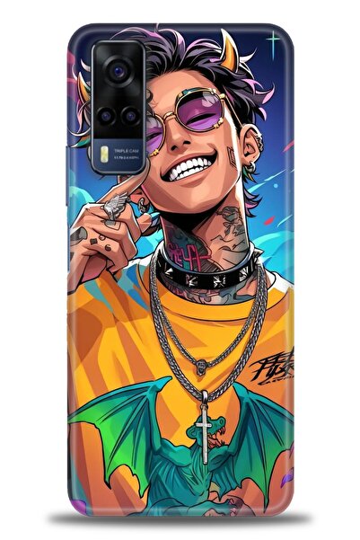 Rulet Aksesuar Vivo Y53S Compatible Hd Printed Silicone Case + Ceramic Screen...