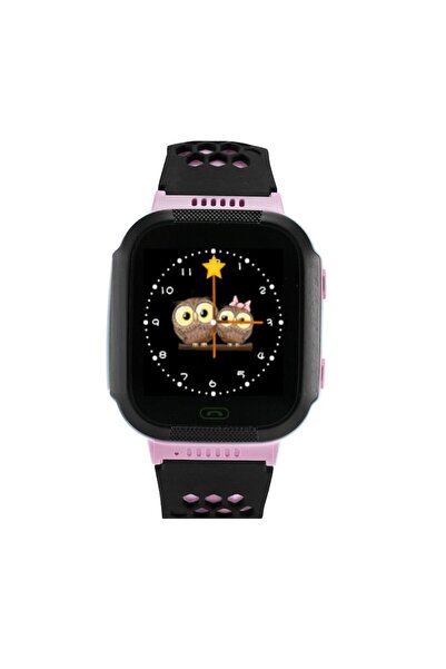 MoreFIT Ceas inteligent pentru copii Q528 cu GPS, localizare LBS, funcție telefon, buton SOS, roz