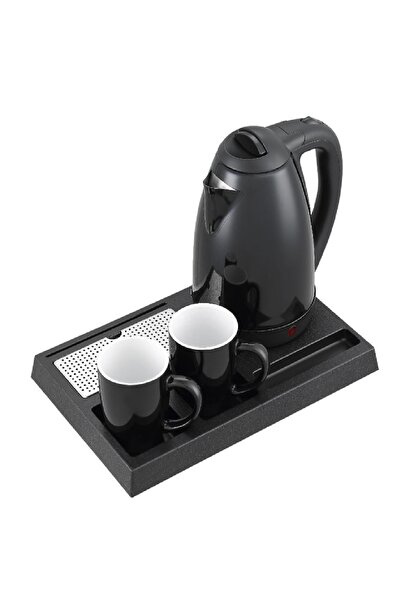 REFURA فندقية كهربائية ريفيورا 1500 وات، 1.8 لتر، أسود