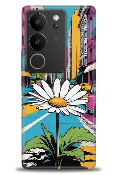 Rulet Aksesuar حافظة سيليكون متوافقة مع هاتف Vivo V29 5G HD مطبوع + واقي شاشة...