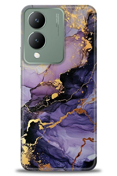 Rulet Aksesuar Vivo Y17S Compatible Hd Printed Silicone Case + Ceramic Screen...