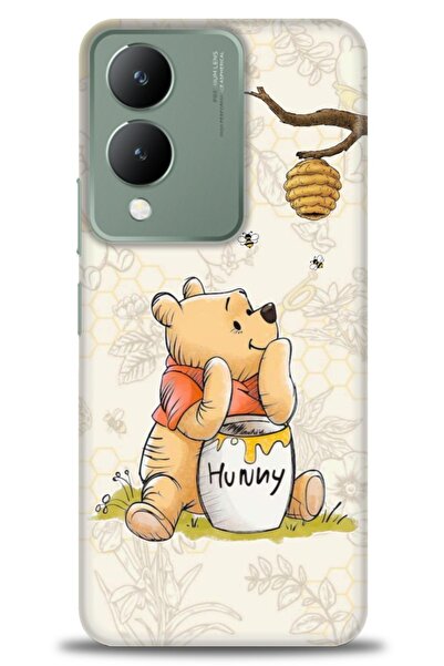 Rulet Aksesuar حافظة سيليكون متوافقة مع هاتف Vivo Y17S HD مطبوع + واقي شاشة م...