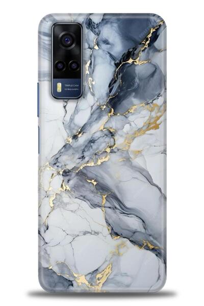 Rulet Aksesuar غطاء حماية من السيليكون متوافق مع هاتف Vivo Y51 HD مطبوع + واق...