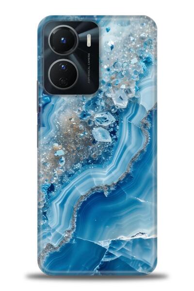 Rulet Aksesuar جراب سيليكون متوافق مع هاتف Vivo Y16 HD مطبوع + واقي شاشة سيرا...