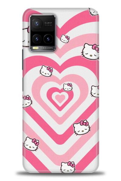 Rulet Aksesuar جراب سيليكون متوافق مع هاتف Vivo Y32 HD مطبوع + واقي شاشة سيرا...