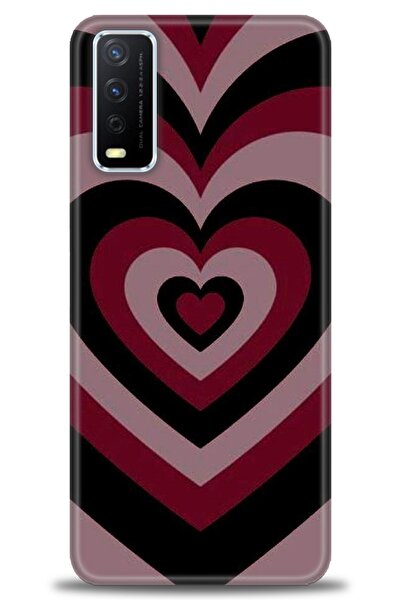 Rulet Aksesuar جراب سيليكون متوافق مع هاتف Vivo Y11S HD مطبوع + واقي شاشة سير...