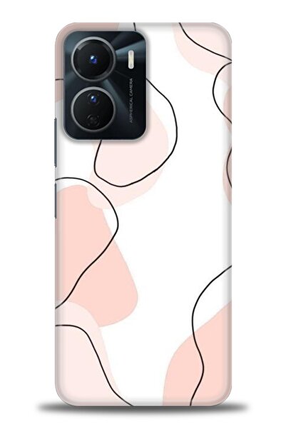 Rulet Aksesuar جراب سيليكون متوافق مع هاتف Vivo Y16 HD مطبوع + واقي شاشة سيرا...