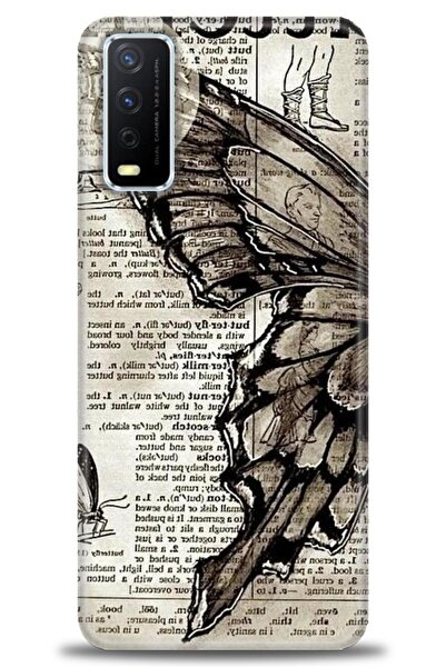 Rulet Aksesuar غطاء سيليكون متوافق مع Vivo Y11S HD مطبوع + واقي شاشة سيراميك ...