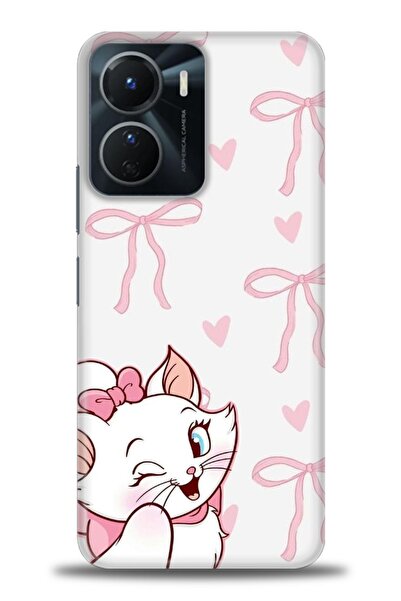 Rulet Aksesuar جراب سيليكون متوافق مع هاتف Vivo Y16 HD مطبوع + واقي شاشة سيرا...