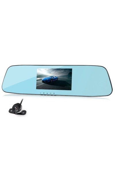 EvoSmart Camera Auto Oglinda EvoSmart™ F505C, Camera Dubla, TouchScreen, 1080p FullHD, G-senzor, suport pri