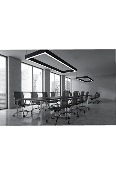 Pelsan Modern Rectangular Metal Ceiling Chandelier 48W 60x120cm