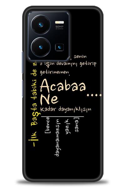 Rulet Aksesuar جراب سيليكون متوافق مع هاتف Vivo Y22S HD مطبوع + واقي شاشة سير...