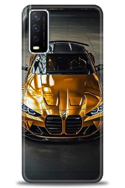 Rulet Aksesuar جراب سيليكون متوافق مع هاتف Vivo Y20S HD مطبوع + واقي شاشة سير...