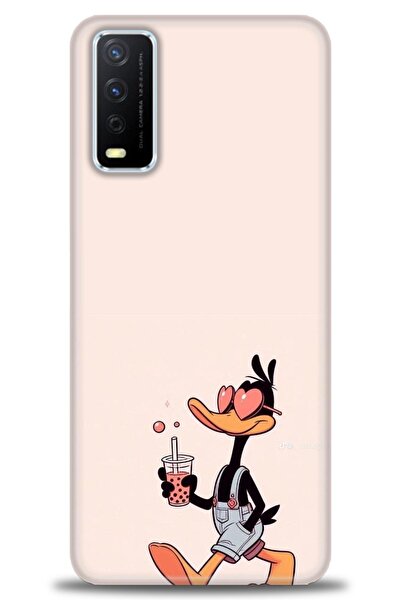 Rulet Aksesuar Vivo Y20S Compatible Hd Printed Silicone Case + Ceramic Screen...