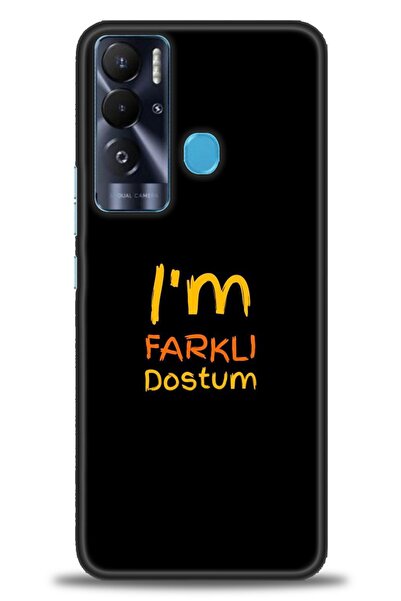 Rulet Aksesuar حافظة سيليكون HD مطبوع متوافقة مع هاتف Tecno Pova Neo + واقي ش...