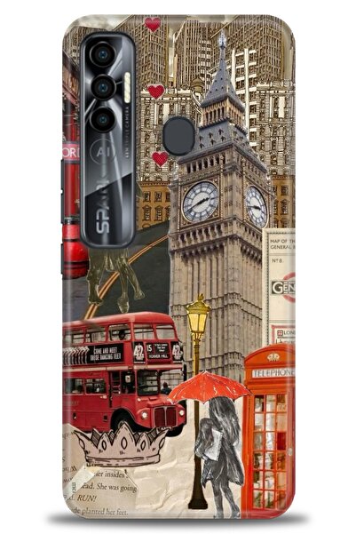 kılıfevreni غطاء متوافق مع هاتف Tecno Spark 7 Pro A+ Plus غطاء HD مطبوع - غطا...