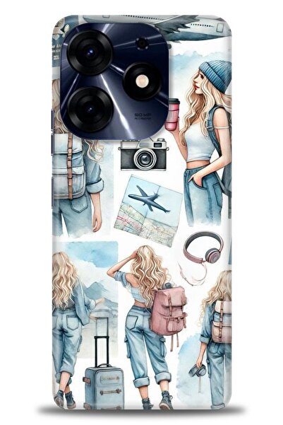 kılıfevreni غطاء متوافق مع هاتف Tecno Spark 10 Pro A+ Plus غطاء HD مطبوع - غط...