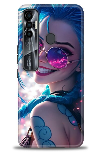 kılıfevreni غطاء متوافق مع هاتف Tecno Spark 7 Pro A+ Plus غطاء HD مطبوع - غطا...