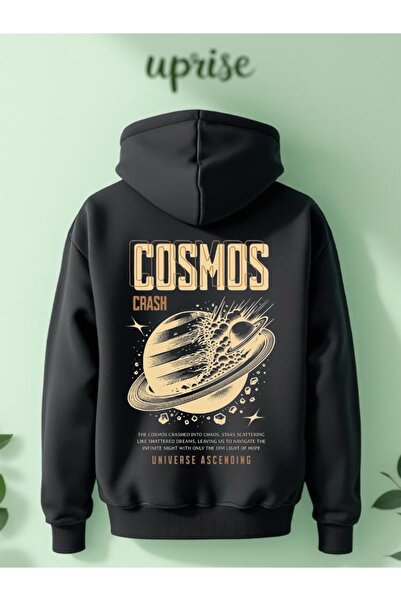 Vordevia سويت شيرت كبير الحجم مصنوع من القطن المطبوع بـ 3 خيوط من كوزموس