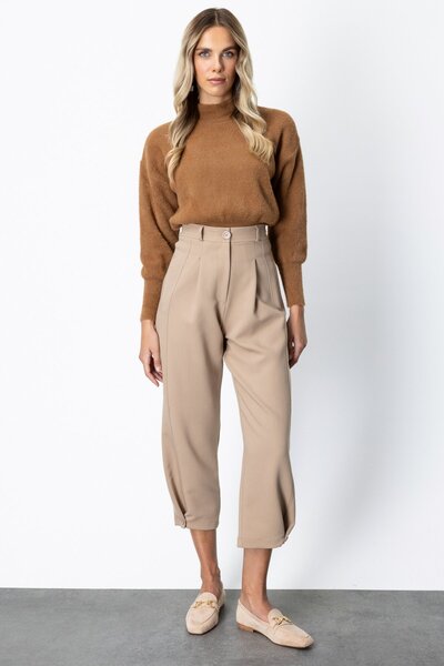 ON Paçası Düğmeli Fleto Cepli Pantolon