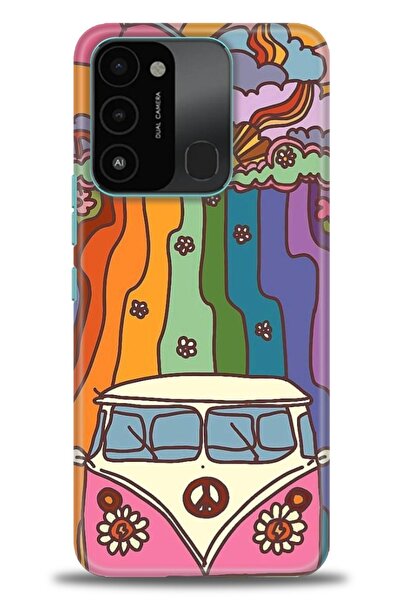 kılıfevreni غطاء متوافق مع هاتف Tecno Spark 8C A+ Plus HD مطبوع - غطاء من الس...