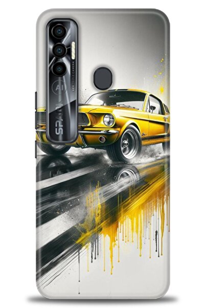 kılıfevreni غطاء متوافق مع هاتف Tecno Spark 7 Pro A+ Plus غطاء HD مطبوع - غطا...