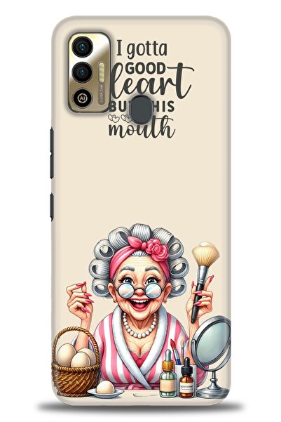 kılıfevreni غطاء متوافق مع هاتف Tecno Spark 7T A+ Plus HD مطبوع - غطاء من الس...