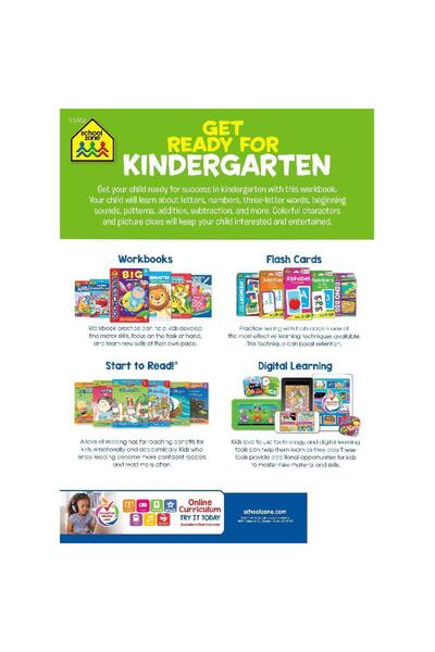 School Zone Publishing Get Ready for Kindergarten K Ages 5-6