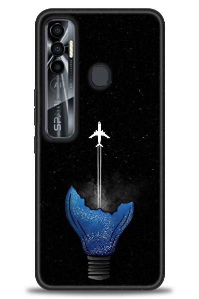 kılıfevreni غطاء متوافق مع هاتف Tecno Spark 7 Pro A+ Plus غطاء HD مطبوع - غطا...