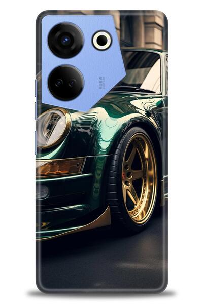 Rulet Aksesuar Tecno Camon 20 Pro 5g Compatible Hd Printed Silicone Case + Ce...