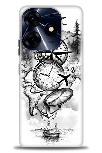 kılıfevreni غطاء متوافق مع هاتف Tecno Spark 10 Pro A+ Plus غطاء HD مطبوع - غط...