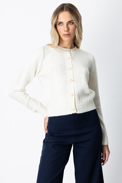 ON Buttoned Crew Neck Cardigan
