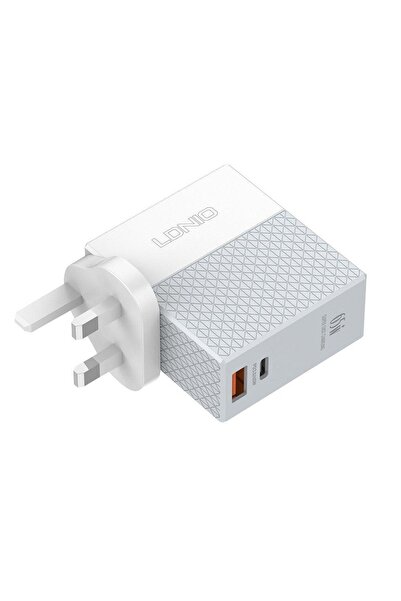 LDNIO Mini Quick Charger, Usb C + Usb A Ports, 65W
