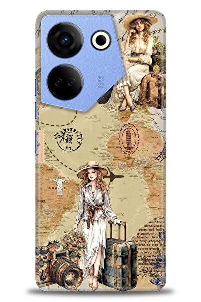 kılıfevreni حافظة تكنو كامون 20 برو 5G متوافقة مع A+ بلس + واقي شاشة سيراميك ...