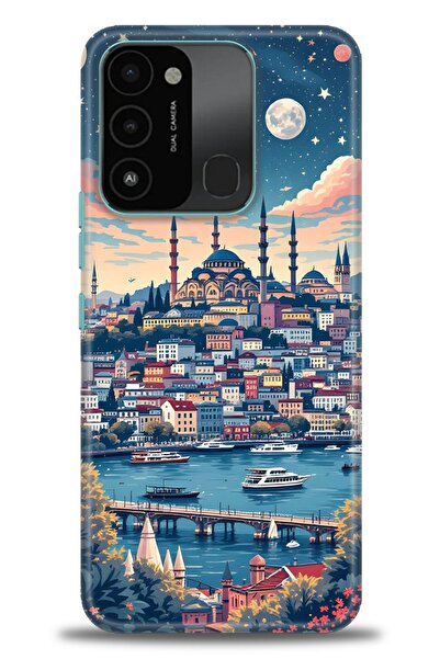 kılıfevreni غطاء متوافق مع هاتف Tecno Spark 8C A+ Plus غطاء HD مطبوع - غطاء م...