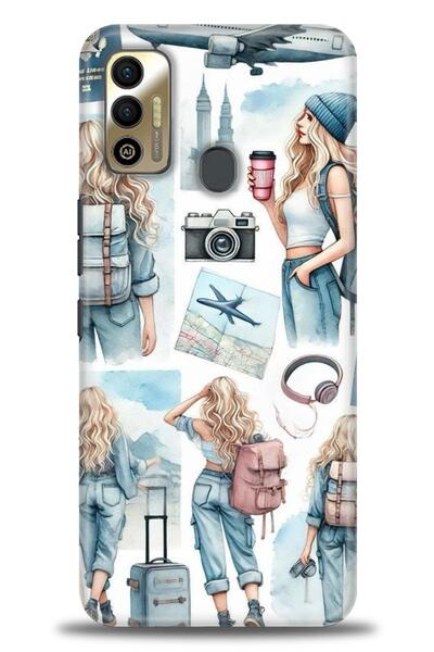 kılıfevreni غطاء متوافق مع هاتف Tecno Spark 7T A+ Plus غطاء HD مطبوع - غطاء م...