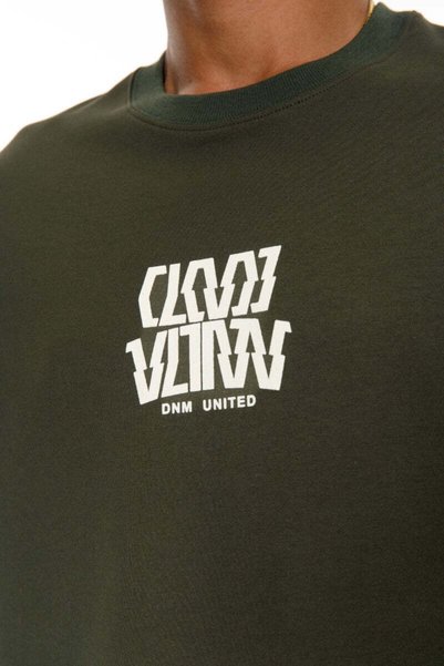 DNM UNITED تي شيرت أخضر غامق